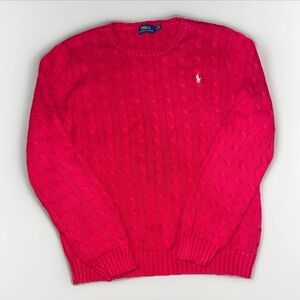 Polo Ralph Lauren Girls Youth XL  Red Pullover Sweater